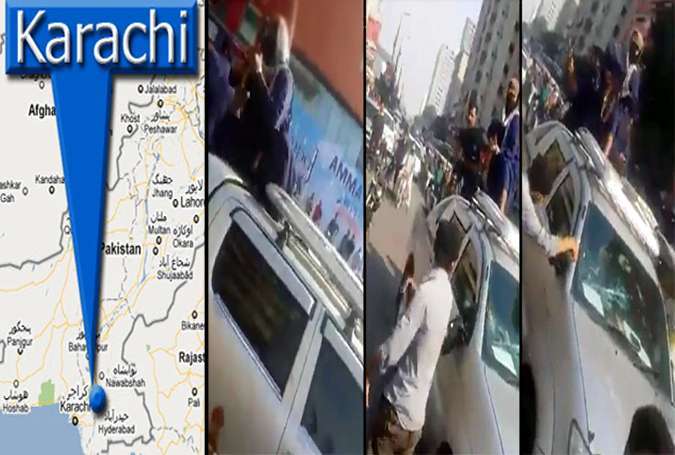 کراچی میں وی آئی پی کلچر سے تنگ عوام نے نے بااثر شخص کی گاڑی کے شیشے توڑ دیئے