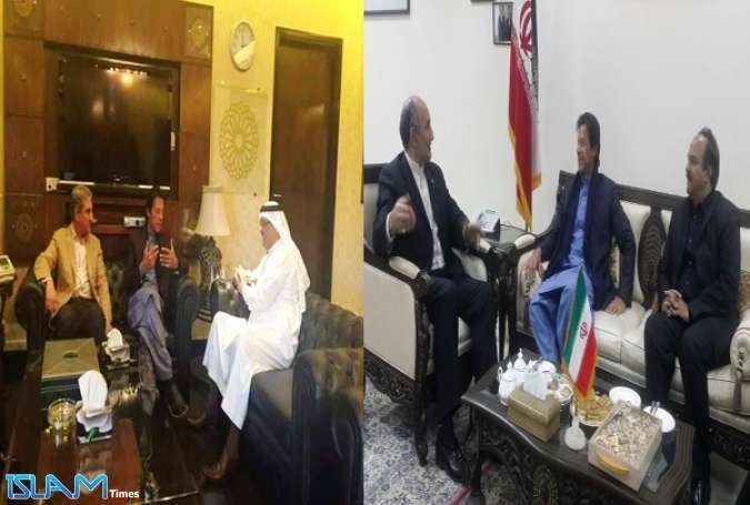 عمران خان کی سعودی اور ایرانی سفیر سے الگ الگ ملاقات