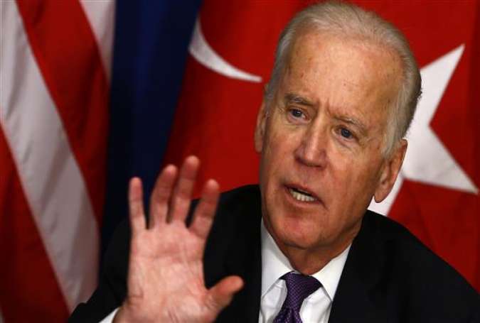 US Vice President Joe Biden gives a press conference following a meeting with representatives of the civil society in Istanbul, on January 22, 2016.