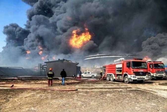 آتش سوزی مخازن نفت لیبی ادامه دارد