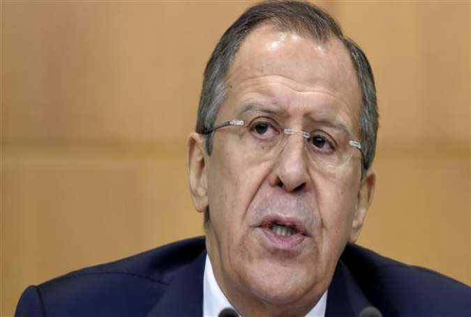 Russian Foreign Minister Sergei Lavrov speaks during his annual press conference in Moscow, on January 26, 2016.