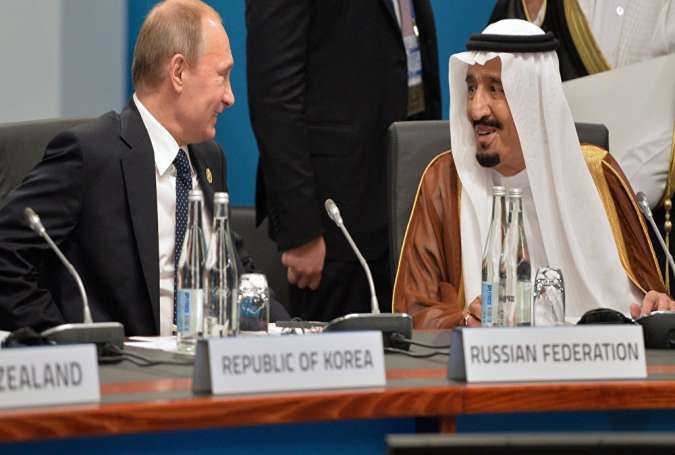 Putin dan Salman di Pertemuan OPEC (Sputnik)