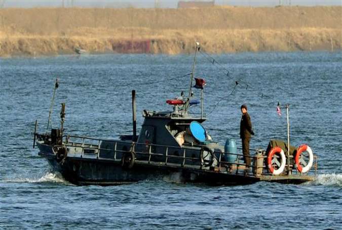 A North Korean patrol boat