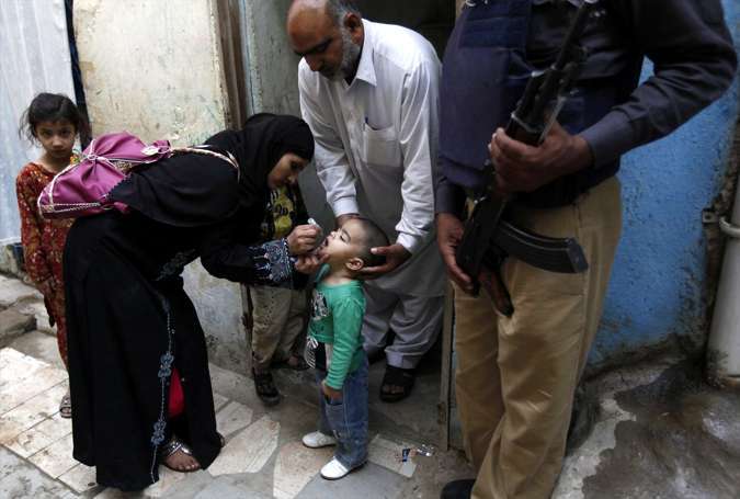 کراچی، سخت سیکیورٹی مں 4 روزہ انسداد پولیو مہم کا آغاز