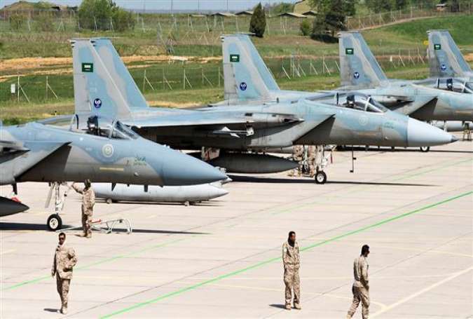 The flightline of Nancy Airbase in France filled with Royal Saudi Air Force F-15 Eagles