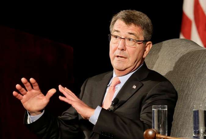 U.S. Defense Secretary Ash Carter speaks at the Commonwealth Club in San Francisco, Tuesday, March 1, 2016. Carter discussed encryption at a speech before the Commonwealth Club and referenced Apple
