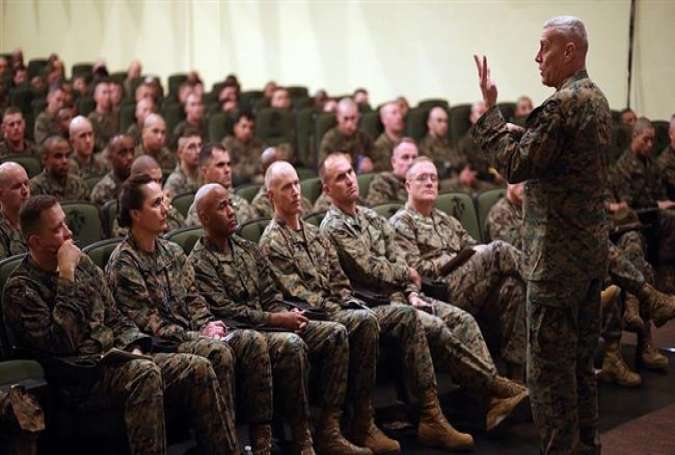 Assistant Commandant of the Marine Corps Gen. John Paxton speaks to Marines and civilians about the future of the Corps on February 25, 2016.