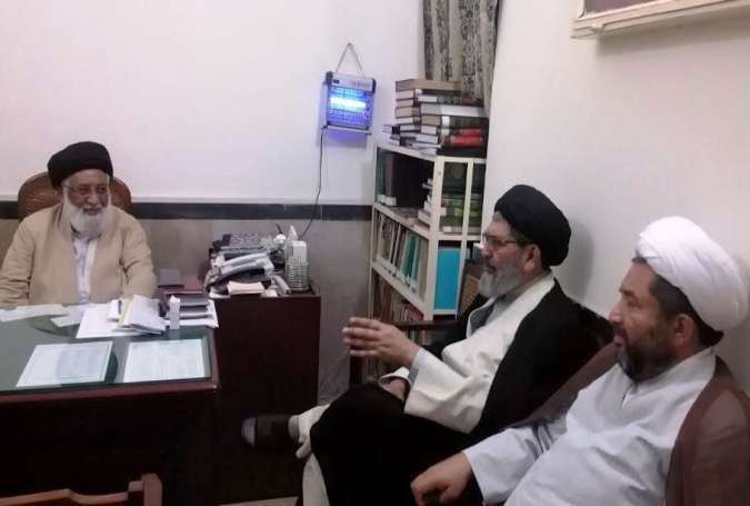 علامہ ساجد نقوی کی بزرگ عالم دین علامہ ریاض حسین نجفی سے ملاقات