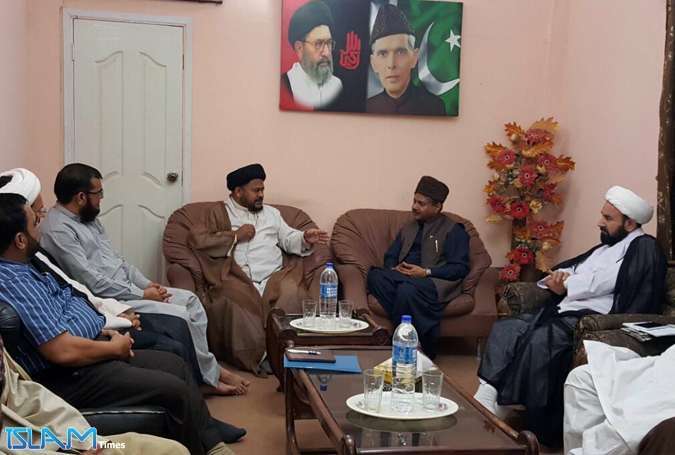 مشیر مذہبی امور قیوم سومرو کی شیعہ علما کونسل سندھ کے دفتر میں علامہ ناظر تقوی سے ملاقات