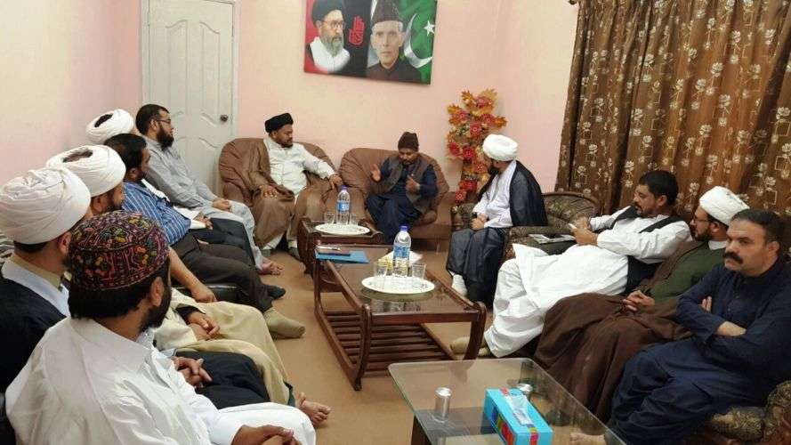 کراچی، مشیر مذہبی امور قیوم سومرو کی ایس یو سی کے دفتر میں علامہ ناظر تقوی سے ملاقات