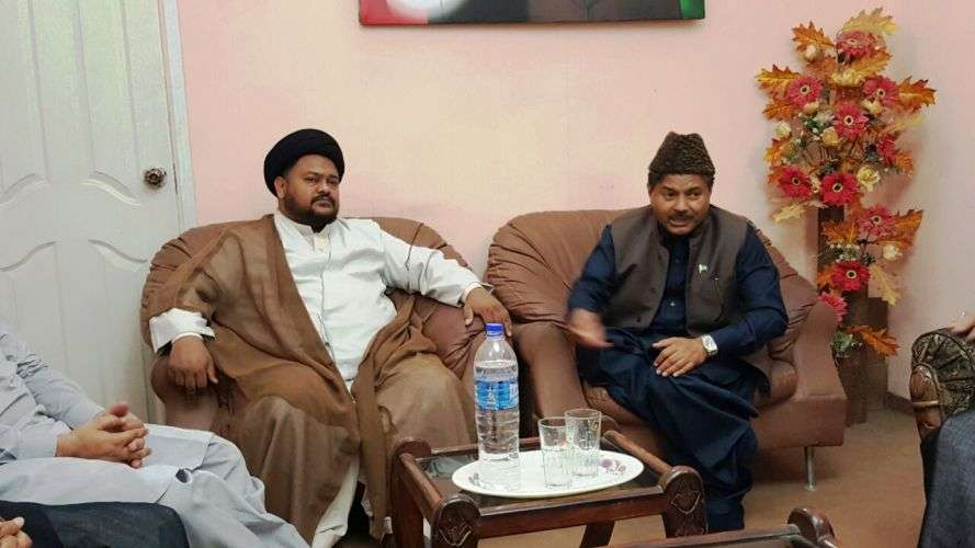 کراچی، مشیر مذہبی امور قیوم سومرو کی ایس یو سی کے دفتر میں علامہ ناظر تقوی سے ملاقات