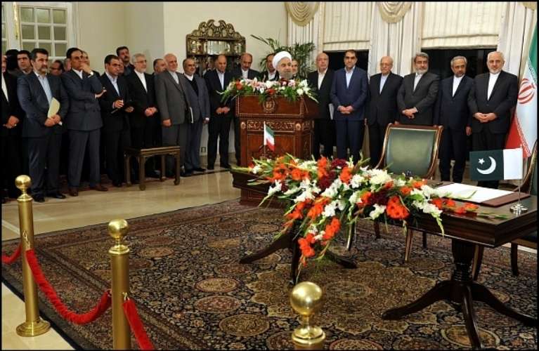 مشترکہ پریس کانفرنس سے ایرانی صدر کا خطاب