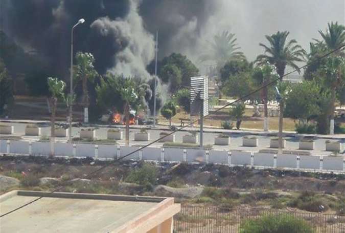 حمله ی نیروهای هوایی لیبی به مواضع تروریستهای داعش