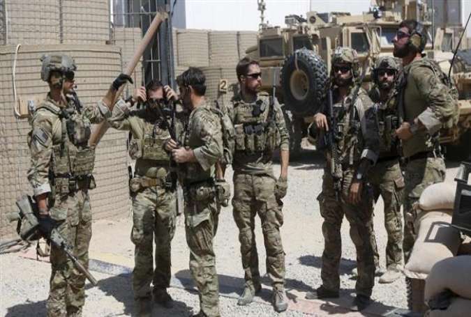 US special forces soldiers at their base in Helmand, Afghanistan, September 28, 2015