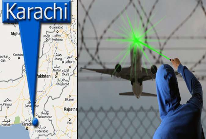 کراچی، سعودی اور قطر ائیر لائن کے طیاروں پر دوران لینڈنگ لیزر لائٹ مارنے کی اطلاعات