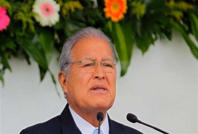 El Salvadorean President Salvador Sanchez Ceren