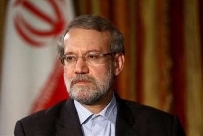 Iran’s Parliament Speaker Ali Larijani described supporting the Palestinian people as a responsibility that lies with all Muslims around the world.
