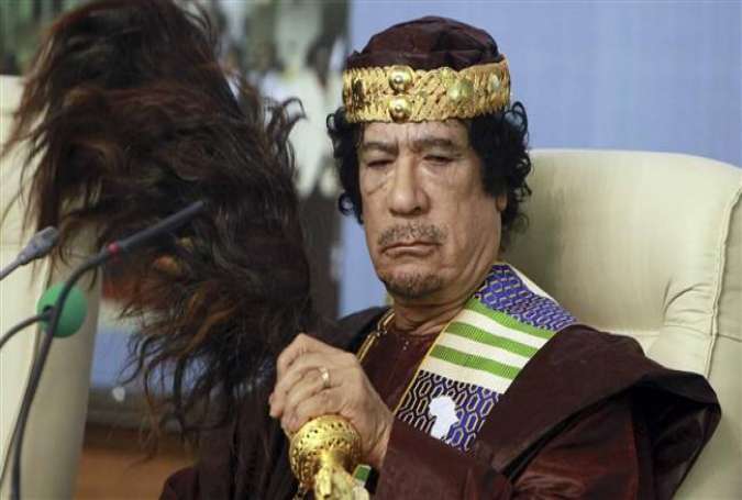Late Libyan dictator Muammar Gaddafi