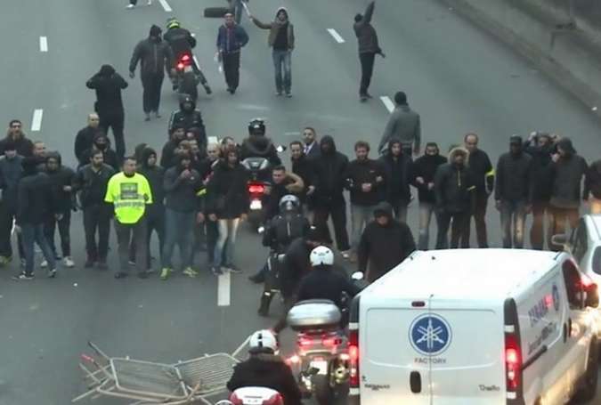 خشونت در اعتراضات پاریس/ 40 نفر زخمی و 58 تن بازداشت شدند