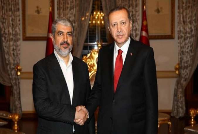 دیدار اردوغان و خالد مشعل در استانبول