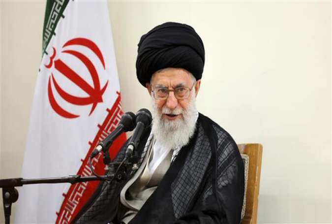 Leader of the Islamic Revolution Ayatollah Seyyed Ali Khamenei delivers a speech during a meeting with the country’s Judiciary officials in Tehran on June 29, 2016.