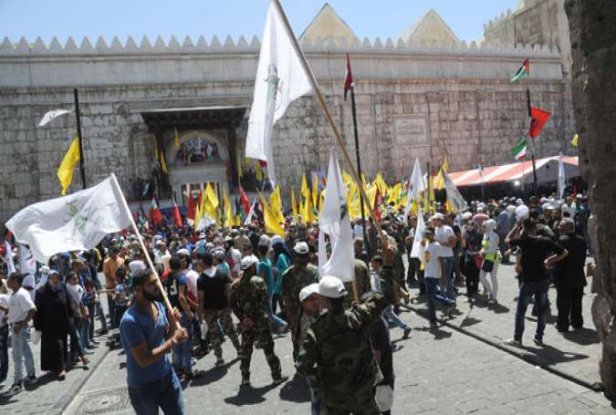 Syrians Hold Quds Day Rally in Damascus