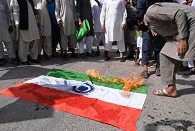 کشمیر میں بھارتی جارحیت کیخلاف لاہور میں جمعیت اہلحدیث کا احتجاجی مظاہرہ