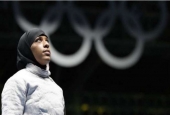 نخستین زن محجبه امریکایی در المپیک ریو  <img src="https://www.islamtimes.org/images/picture_icon.gif" width="16" height="13" border="0" align="top">