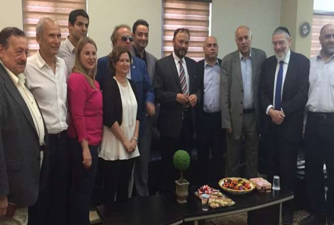 Former Saudi Gen. Anwar Eshki, and the delegation of Saudi academics and business people meeting with some Israeli Knesset members.