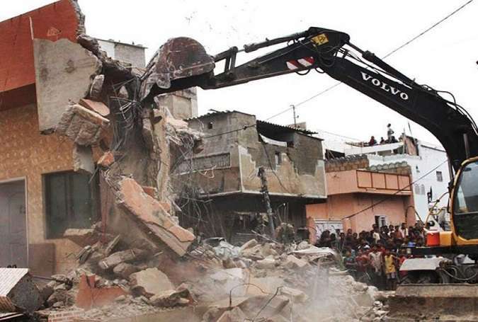 کراچی میں ایم کیو ایم کا ایک اور دفتر گرا دیا گیا، مسمار کئے گئے دفاتر کی تعداد 123 ہوگئی