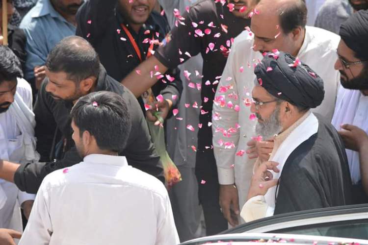 شیعہ علما کونسل پاکستان کے سربراہ علامہ ساجد علی نقوی کی سرگودہا آمد پر استقبال کی تصاویر