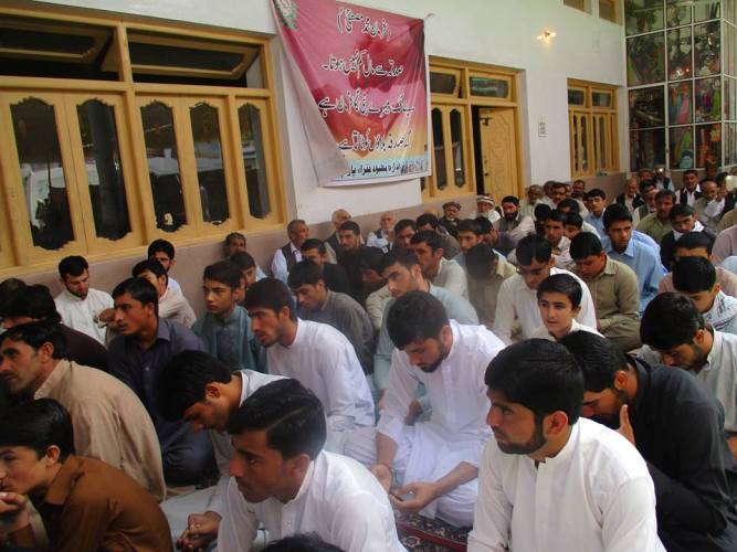 پاراچنار، جش عید غدیر کے جلسے میں عوام کی بھر پور شرکت