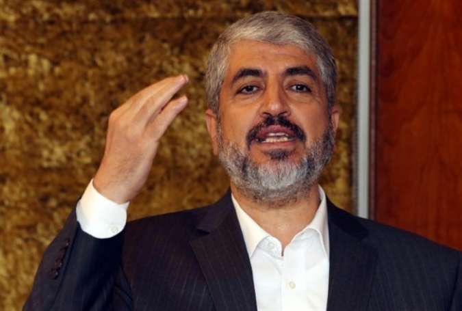 Hamas leader Khalid Mashaal, pictured in Doha