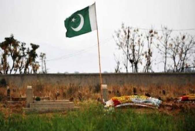 فیصل آباد، بھارتی فوج کی فائرنگ سے شہید ہو نے وا لے پاک فوج کے جوان سپرد خاک