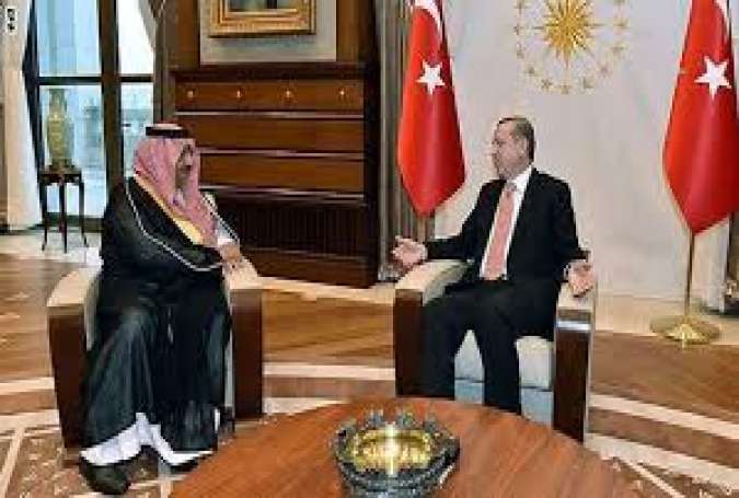 دیدار ولیعهد عربستان با رئیس جمهوری ترکیه در آنکارا