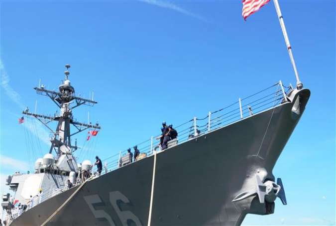 The US Navy guided missile destroyer USS John S. McCain (DDG-56) at Tien Sa Port in Danang, Vietnam, September 28, 2016.