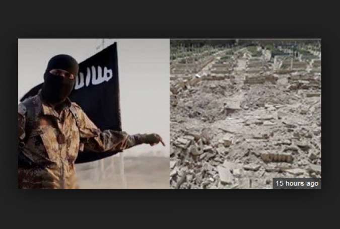 داعش «مقبره الشهدا» اردوگاه یرموک را شخم زد/حماس محکوم کرد