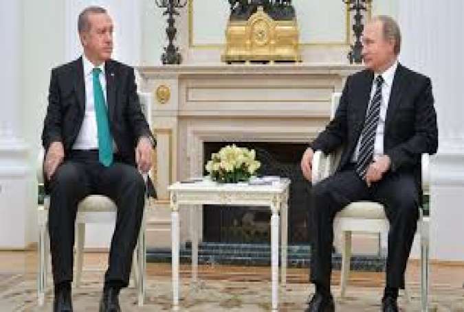 رایزنی پوتین و اردوغان در خصوص تحولات سوریه و عراق