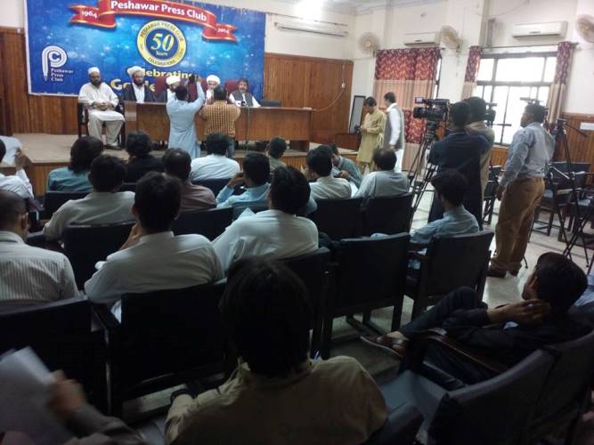 پشاور میں شیعہ علما کونسل کے زیراہتمام محسن ملت کے حق میں پریس کانفرنس