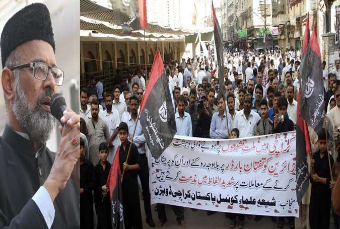 کراچی میں ٹارگٹ کلنگ اور زائرین امام حسین کو مناسب سیکیورٹی نہ دینے کے خلاف شیعہ علماء کونسل کے سندھ بھر میں مظاہرے