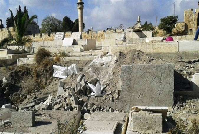 Israeli Regime Destroys Palestinian Graves in Occupied Al-Quds.