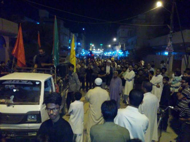 سابق سینیٹر فیصل رضا عابدی کی گرفتاری پر مجلس وحدت مسلمین کراچی کا احتجاج