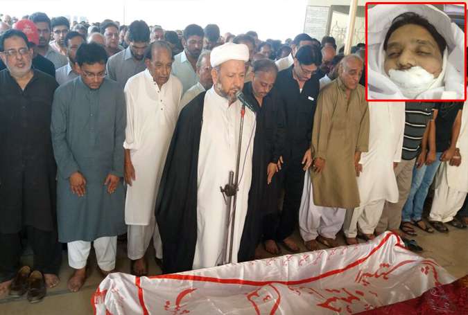 کراچی، شہید عزادار کامران کاظمی کی نماز جنازہ ادا کر دی گئی