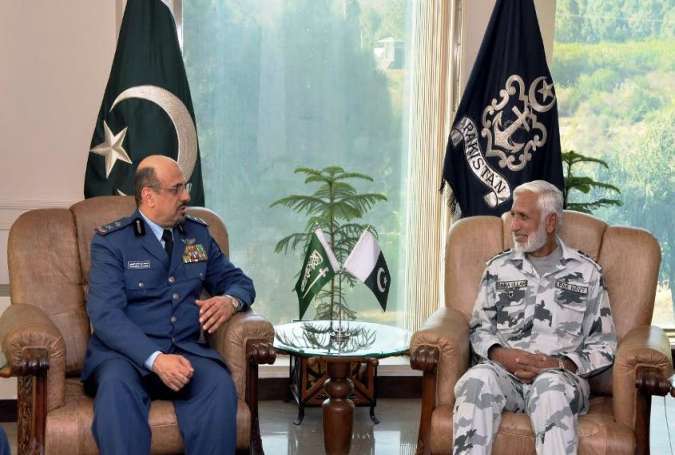 سربراہ سعودی فضائیہ میجر جنرل محمد صالح العتیبی کی پاکستانی ہم منصب سے ملاقات