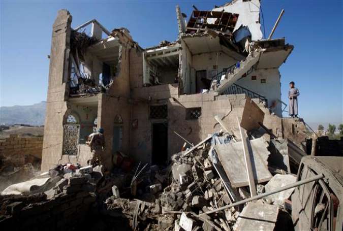 The photo shows a view of the wreckage of a house destroyed by a Saudi airstrike on the outskirts of Sana’a, Yemen, November 13, 2016.