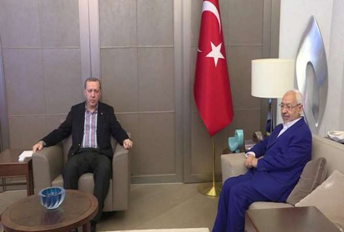 اردوغان با رهبر جنبش «النهضه» تونس دیدار کرد