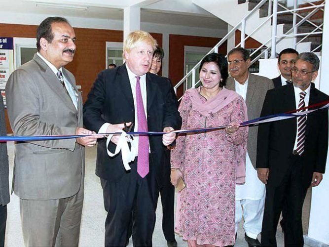 برطانوی خارجہ بورس جانسن کا دورہ لاہور