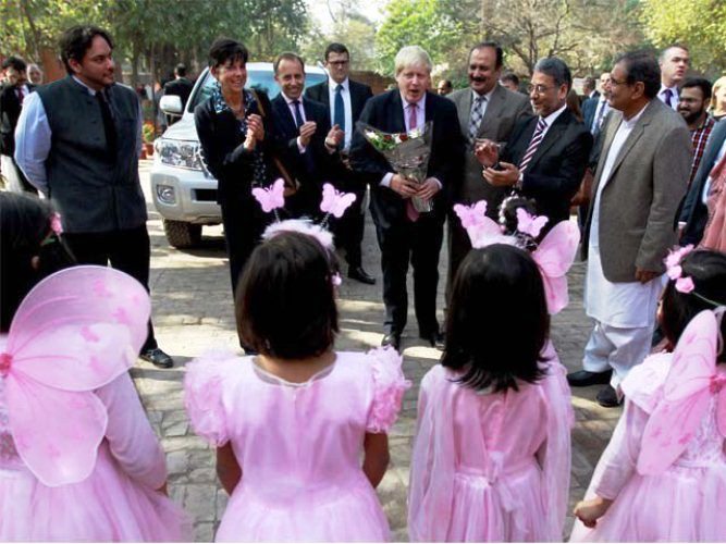 برطانوی وزیر خارجہ بورس جانسن کا دورہ لاہور