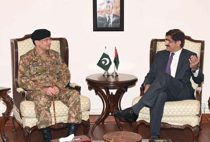 وزیراعلیٰ سندھ اور کور کمانڈر کا کراچی آپریشن جاری رکھنے کا عزم