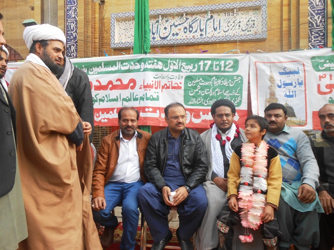 ملتان، مجلس وحدت مسلمین کے زیراہتمام عید میلادالنبی کے موقع پر استقبالیہ کیمپ لگایا گیا، کیمپ میں سیاسی و سماجی رہنمائوں نے شرکت کی